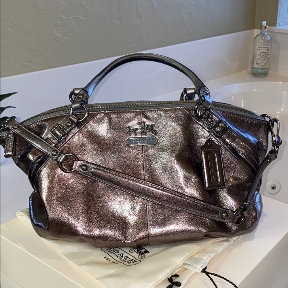 Large leather Coach Madison Sophia